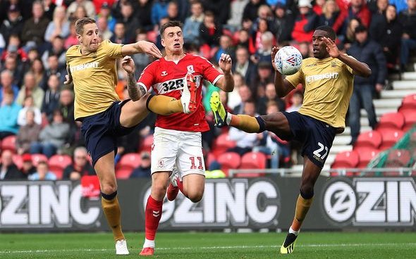 Image for Hugill is struggling on loan at Boro