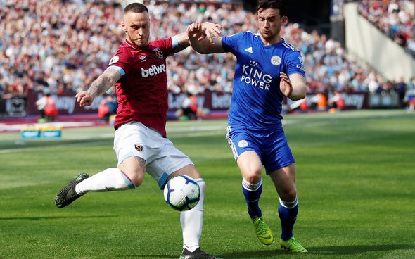 Image for West Ham fans over the moon with Arnautovic at HT v Leicester