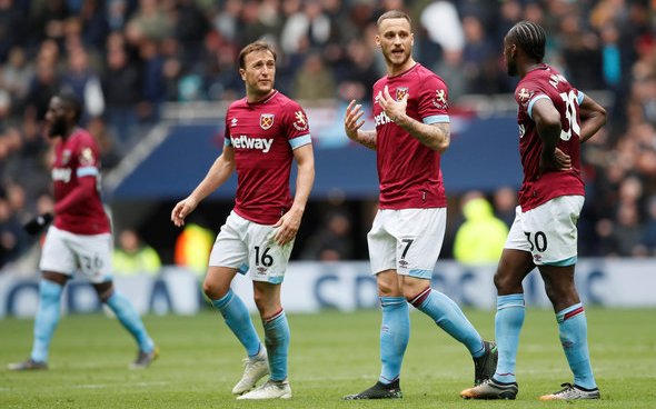 Image for Many West Ham fans react to tweet on Noble