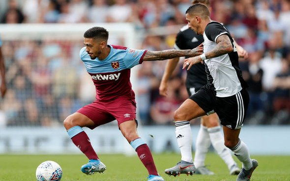 Image for Lanzini to have injury assessment before United clash
