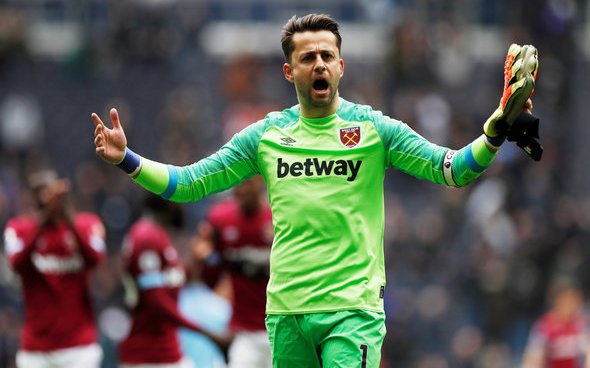 Image for West Ham fans on Twitter love to see Lukasz Fabianski video