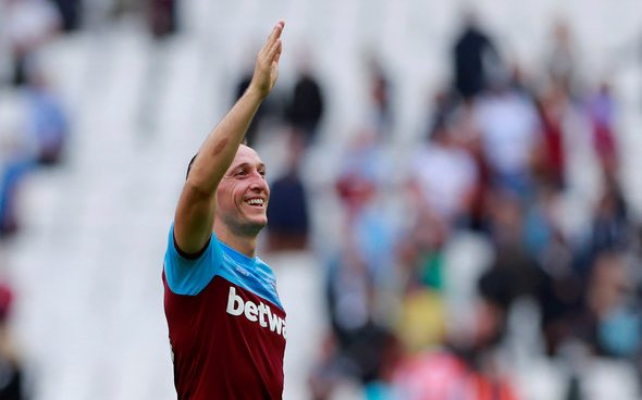 Image for West Ham fans react to touching gesture from Mark Noble on Twitter