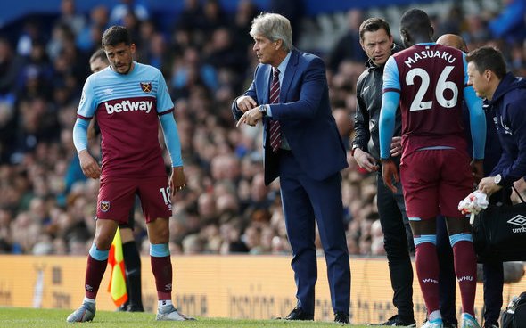 Image for Inkersole: Pellegrini not helping Fornals