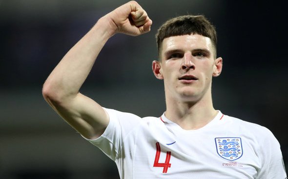 Image for Report: Rival starlet reveals Declan Rice admiration