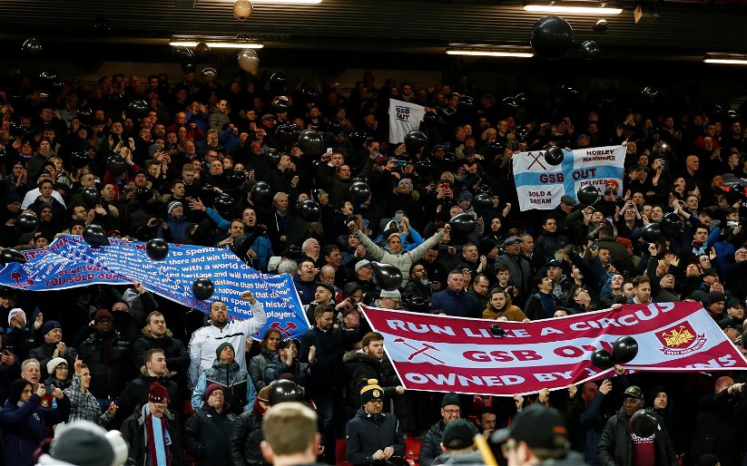 Image for West Ham fans laud fan protests at Liverpool match