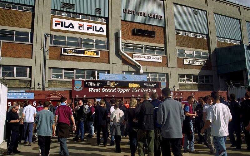 Image for West Ham supporters recall their first game at Upton Park on social media