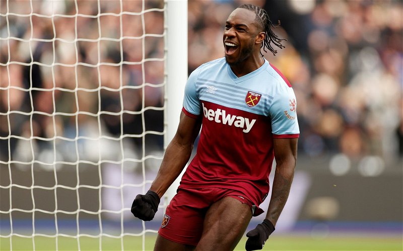 Image for West Ham fans of Twitter on latest Michail Antonio display