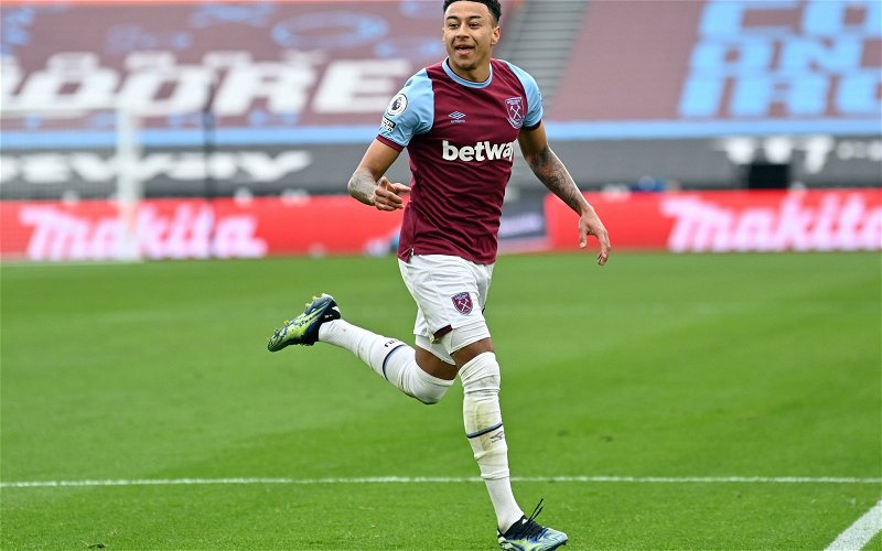 Image for Hoards of West Ham fans call for Jesse Lingard to stay
