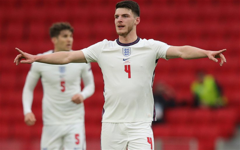 Image for Football fans laud Declan Rice after England display