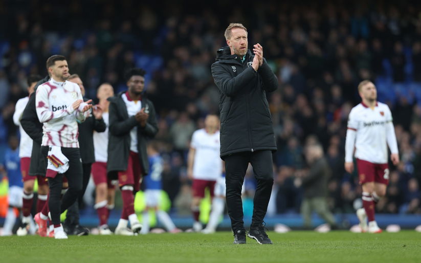 Image for West Ham fans frustrated by Graham Potter’s decision in Everton draw